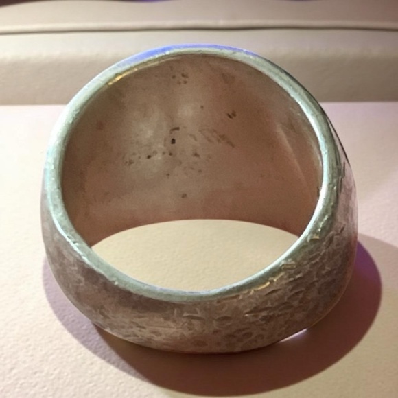 Vintage 925 Silver Wide Band Ring SIZE 5.5 - Picture 3 of 5